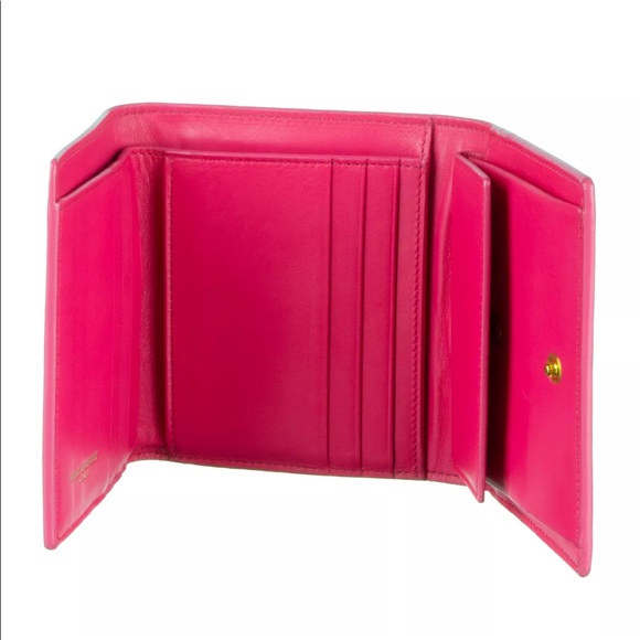 Saint Laurent Paris GrainDePoudre Compact Wallet - Picture 3 of 7